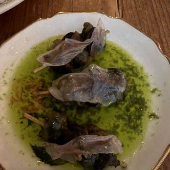 Bar Mamie - Brochettes d'escargots, guanciale 5/5 must get! - Wine Bars Near Me - Montreal, Quebec