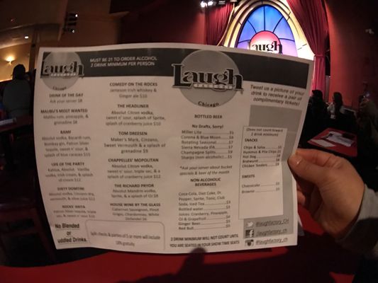 Menu photo 6 Laugh Factory Chicago, IL Menu photo 6 Laugh Factory Chicago, IL