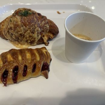 Paris Baguette - Ham & Cheese Croissant, Blueberry Cream Cheese Pastry and Espresso - Coffee & Tea Near Me - Millbrae, California Paris Baguette - Ham & Cheese Croissant, Blueberry Cream Cheese Pastry and Espresso - Coffee & Tea Near Me - Millbrae, California