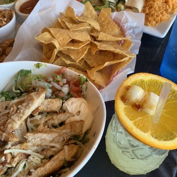 Flaming Margaritas - Chicken Burrito Bowl, Chips, Lime Margarita, Veggie Enchiladas - Mexican Near Me - Branson, Missouri