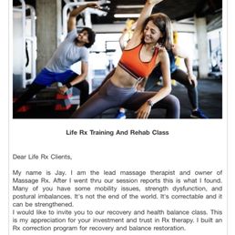 False messaging saying he's a massage therapist. I never received a massage from Jay.