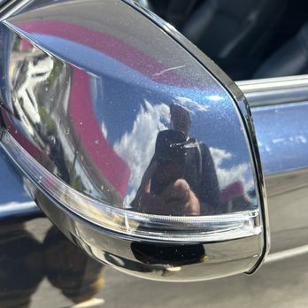 LUV Car Wash - Cracked back light of mirror - Car Wash Near Me - Jacksonville, Florida LUV Car Wash - Cracked back light of mirror - Car Wash Near Me - Jacksonville, Florida