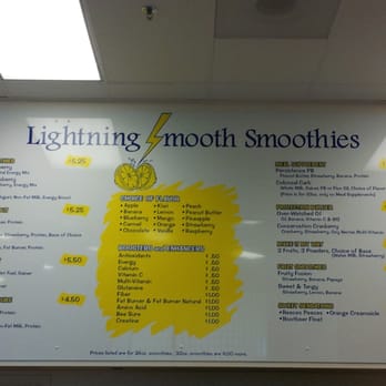 Lightning Smooth Smoothies - Great Menu, with lots of tasty healthie options! You can also make it your way, to help you achive your daily goals! - Juice Bars & Smoothies Near Me - Burien, Washington Lightning Smooth Smoothies - Great Menu, with lots of tasty healthie options! You can also make it your way, to help you achive your daily goals! - Juice Bars & Smoothies Near Me - Burien, Washington