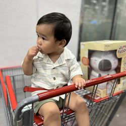 Costco Wholesale - Little man loved the shrimp har gow sample!