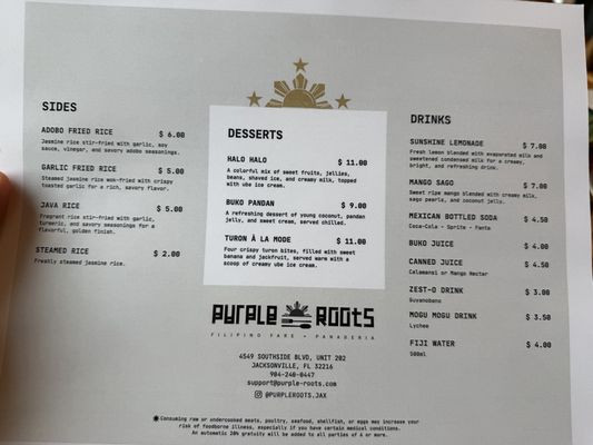 Menu photo 2 Purple Roots Jacksonville, FL Menu photo 2 Purple Roots Jacksonville, FL