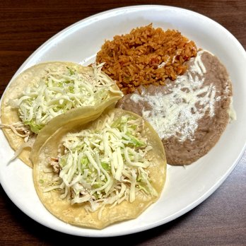 Asi Es Mi Tierra - Two Chicken Tacos Combination Plate - Mmm! - Mexican Near Me - Mesa, Arizona Asi Es Mi Tierra - Two Chicken Tacos Combination Plate - Mmm! - Mexican Near Me - Mesa, Arizona