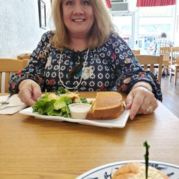 Half tuna melt and a ceasar. Delish! Half tuna melt and a ceasar. Delish!