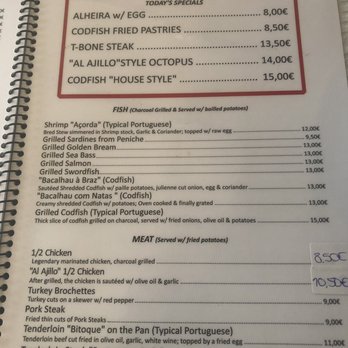 Jardim dos Frangos - English menu side 1 - Barbeque Near Me - Cascais, 11 Jardim dos Frangos - English menu side 1 - Barbeque Near Me - Cascais, 11