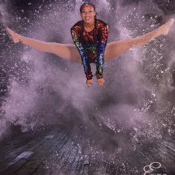 Dance With Marie - Ena, a Member of the "Rhythmettes", DANCE WITH MARIE'S Competition Crew at WORLDS DANCE CHAMPIONSHIP, practicing her jumps!!