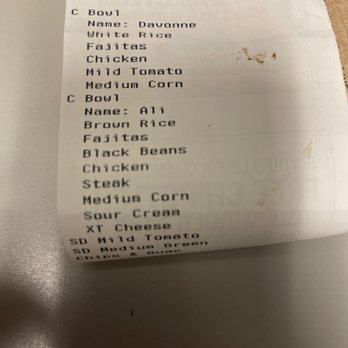 Chipotle Mexican Grill - What I ordered. - Mexican Near Me - El Cerrito, California Chipotle Mexican Grill - What I ordered. - Mexican Near Me - El Cerrito, California