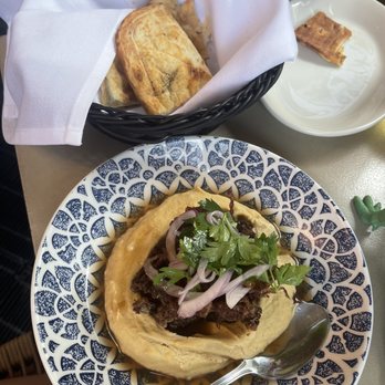 Aba - Crispy short rib hummus - Mediterranean Near Me - Austin, Texas Aba - Crispy short rib hummus - Mediterranean Near Me - Austin, Texas
