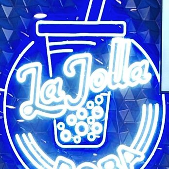 La Jolla Boba - Neon business logo - Burgers Near Me - San Diego, California