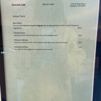 Riverwalk Cafe - Menu - Delis Near Me - Portland, Oregon