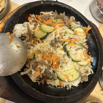 SGD Tofu House - Bimimbab in the hot stone, it's prettier before mixing everything together... - Korean Near Me - San Jose, California SGD Tofu House - Bimimbab in the hot stone, it's prettier before mixing everything together... - Korean Near Me - San Jose, California