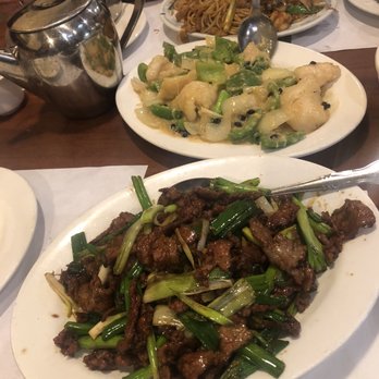 Golden Dragon - Mongolian beef and fish in black bean sauce - Chinese Near Me - Costa Mesa, California