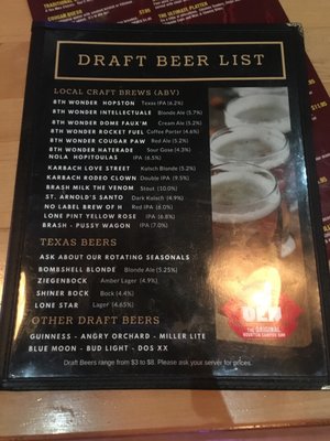 Menu photo 7 The Den Houston, TX