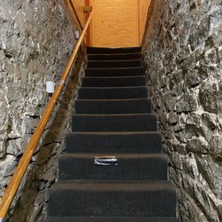Stairs going upstairs from downstairs