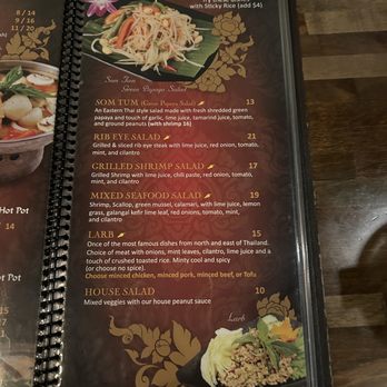 Sip Saam Thai - Menu - Thai Near Me - Austin, Texas