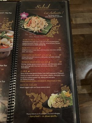 Menu photo 6 Sip Saam Thai Austin, TX