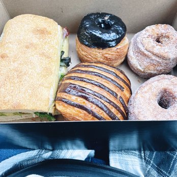 Bonrue Bakery - Chicken club, Chocolate Cronut, Plain Cronut, vanilla cronut, & a Chocolate croissant - Bakeries Near Me - St George, Utah Bonrue Bakery - Chicken club, Chocolate Cronut, Plain Cronut, vanilla cronut, & a Chocolate croissant - Bakeries Near Me - St George, Utah