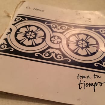 Toma tu tiempo - Menu - Spanish Near Me - Vienna, 9