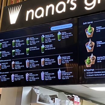 Nana's Green Tea - Drinks menu - Coffee & Tea Near Me - Honolulu, Hawaii Nana's Green Tea - Drinks menu - Coffee & Tea Near Me - Honolulu, Hawaii