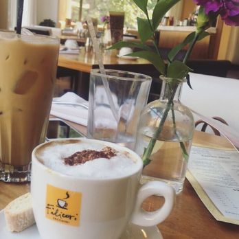 Meli Cafe - My chilled morning, how was yours? Cappuccino lovin' - New American Near Me - Chicago, Illinois