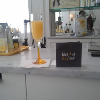 Drybar - Buckhead - my mimosa at the dry bar.   ;-) - Blow Dry/Out Services Near Me - Atlanta, Georgia