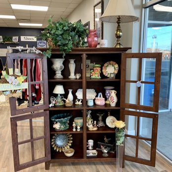 Clutter2Care - Cabinet with pottery, statues, vases and more - Thrift Stores Near Me - Cincinnati, Ohio Clutter2Care - Cabinet with pottery, statues, vases and more - Thrift Stores Near Me - Cincinnati, Ohio
