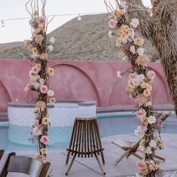Desert Rose Creative - Floral ceremony arch