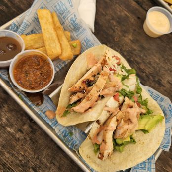 Salt Shack - ISLAND CHICKEN TACOS - Seafood Near Me - Clermont, Florida Salt Shack - ISLAND CHICKEN TACOS - Seafood Near Me - Clermont, Florida