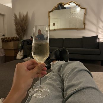 Cocoon Day Spa San Francisco - Soma - Waiting for my mom with Prosecco anf my legs up and I don't mind one bit lol - Massage Near Me - San Francisco, California Cocoon Day Spa San Francisco - Soma - Waiting for my mom with Prosecco anf my legs up and I don't mind one bit lol - Massage Near Me - San Francisco, California