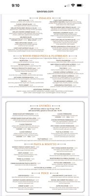 Menu photo 2 Savona's Hudson, NY
