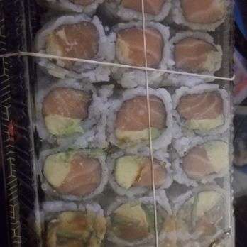 Mr Sushi - L to R: spicy salmon, salmon avocado, eel cucumber avocado rolls. - Sushi Bars Near Me - Philadelphia, Pennsylvania Mr Sushi - L to R: spicy salmon, salmon avocado, eel cucumber avocado rolls. - Sushi Bars Near Me - Philadelphia, Pennsylvania