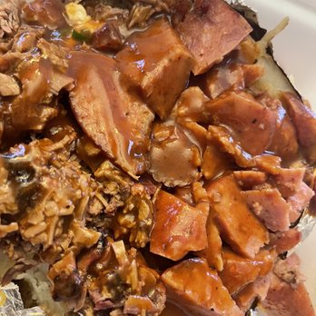 Hungry Farmer Barbeque - a plate of meat and rice - Barbeque Near Me - Houston, Texas Hungry Farmer Barbeque - a plate of meat and rice - Barbeque Near Me - Houston, Texas