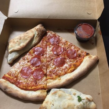 Made In Brklyn - Two Pepperoni thin crust slices, one Pepperoni Stromboli - Food Trucks Near Me