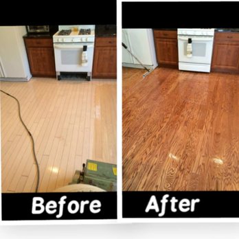 Prince Hardwood Flooring - before and after - Refinishing Services Near Me