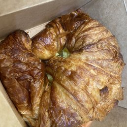 Bacon Pesto Stuffed Croissant