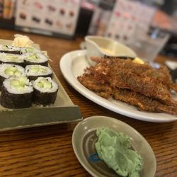 Sushi Hana - Avocado roll (very refreshing!) & coconut shrimp (it was so-so)