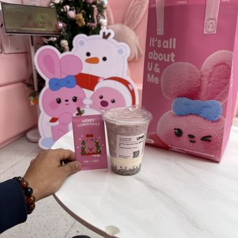 Ume Tea - [UMe] Oat Burst Sticky Rice Yogurt 血糯米酸奶 and loopy card - Bubble Tea Near Me - Milpitas, California