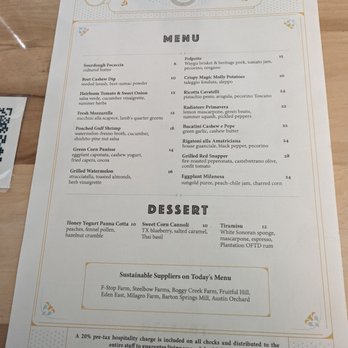 L'Oca d'Oro - Menu on 7-27-22 - Italian Near Me - Austin, Texas