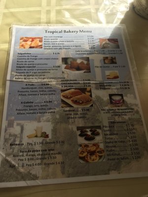 Menu photo 1 Tropical Bakery Cafe Matthews, NC