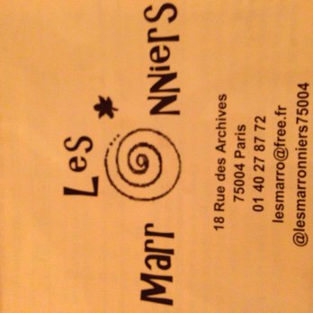 Les Marronniers - Flyer - French Near Me - Paris, 75