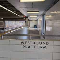 Victoria Park Subway Station - Confirmation that I'm on the westbound platform