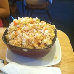 Fish O Roll - The order of rice with shrimp was HUGE and delicious!