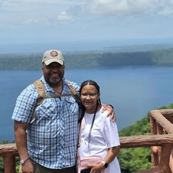 Smith-Hairston Travel - My husband and I at the Masaya Volcano in Nicaragua