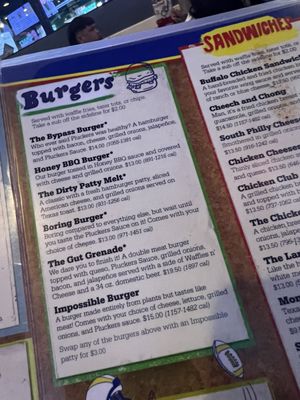 Menu photo 1 Pluckers Wing Bar - Greenville Dallas, TX Menu photo 1 Pluckers Wing Bar - Greenville Dallas, TX