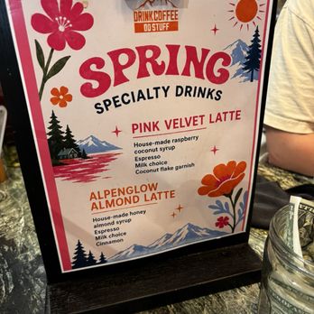 Drink Coffee Do Stuff - Speciality menu (Spring) - Coffee & Tea Near Me - Incline Village, Nevada