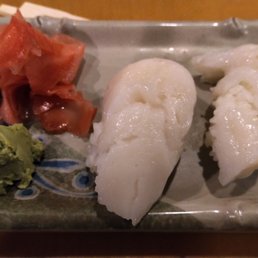 Scallop Sashimi - not bad, but I've had better Scallop Sashimi - not bad, but I've had better