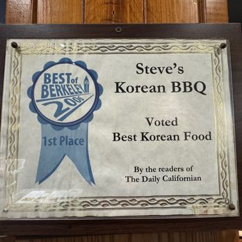 Steve's Korean Bbq - Korean Near Me - Berkeley, California